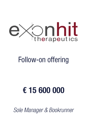 ExonHit Therapeutics tombstone